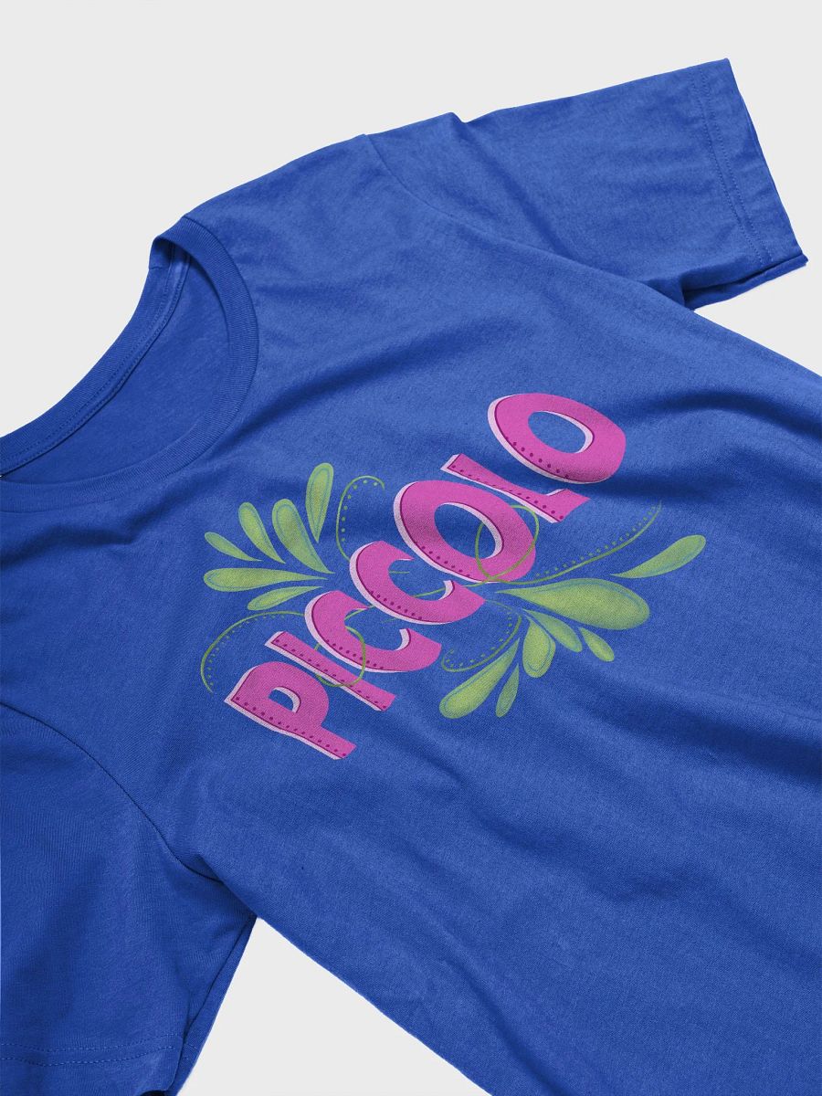Flute Flourish T-Shirt - Piccolo (Royal Blue) - Unisex Fit product image (4)