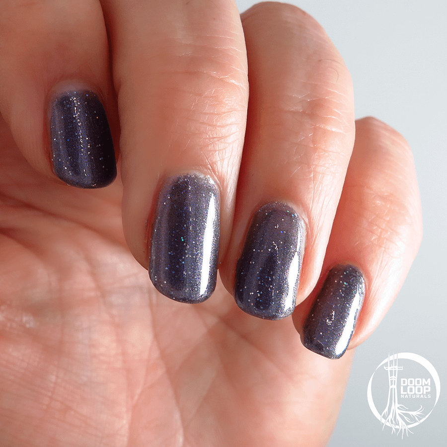 DARK MATTER - Blue Black Glitter Nail Polish product image (3)