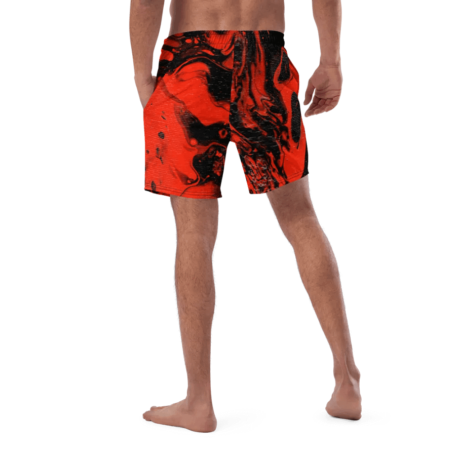 Demon In My Headphones Fluid Acrylic Swim Trunks product image (3)