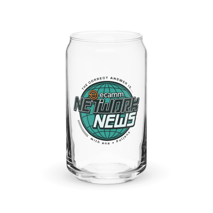 Ecamm Network News 16oz Glass product image (2)