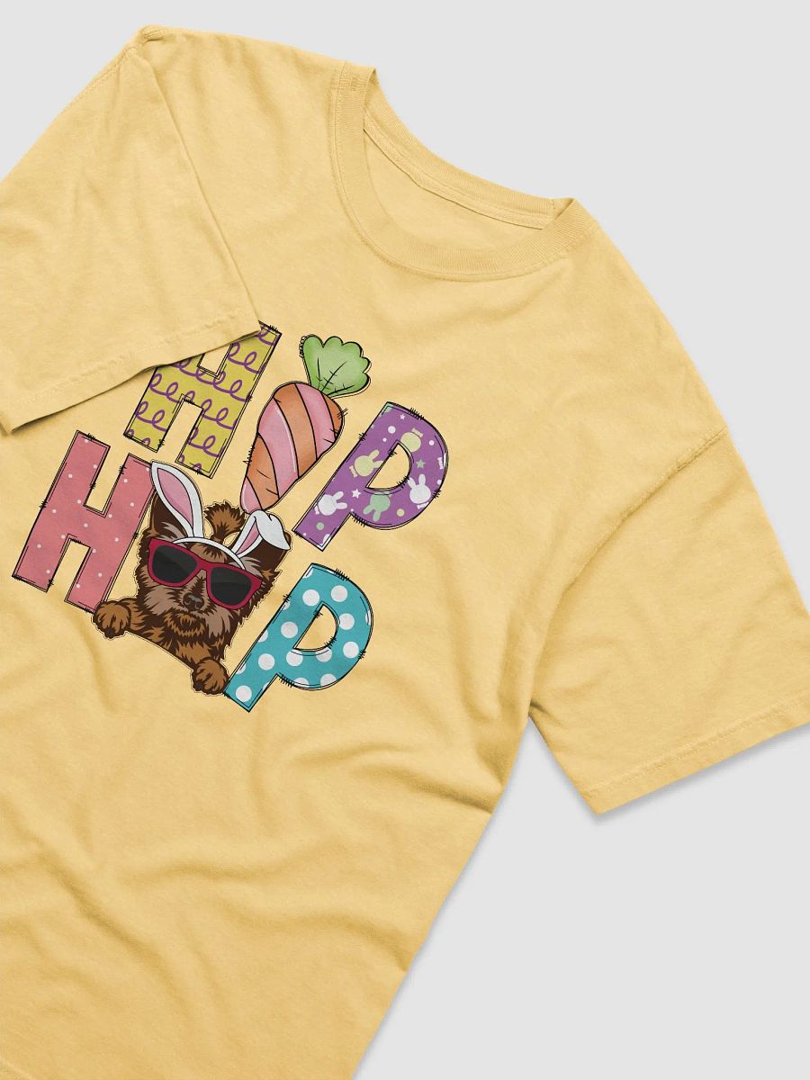 Hip Hop Easter Yorkshire Terrier T-Shirt | Cute Easter Day Yorkie Wearing Bunny Ears and Sunglasses product image (3)