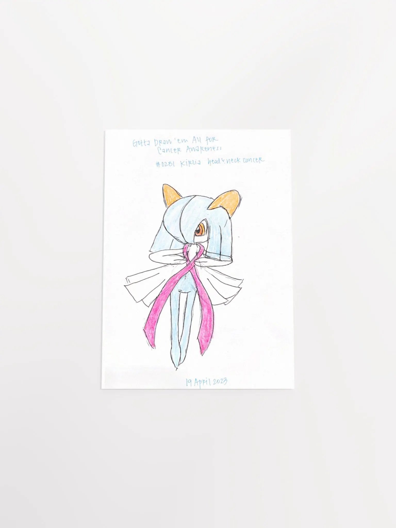 Ballerina Monster with Head and Neck Cancer Awareness Ribbon product image (4)