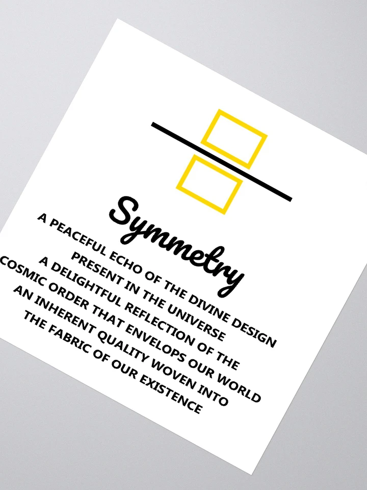 Symmetry Sticker - yellow line product image (2)