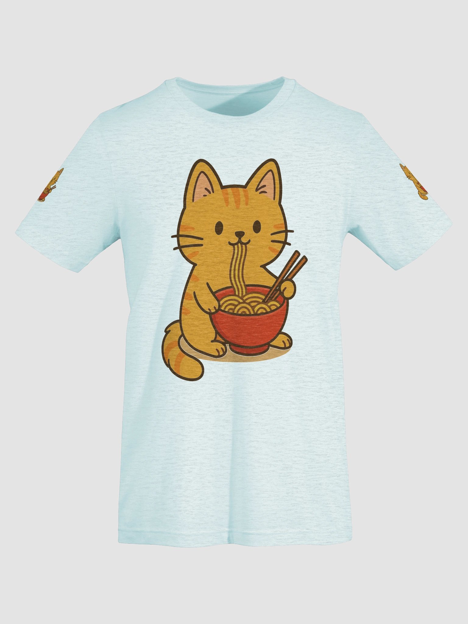Noodling Cat Cartoon T-Shirt product image (43)