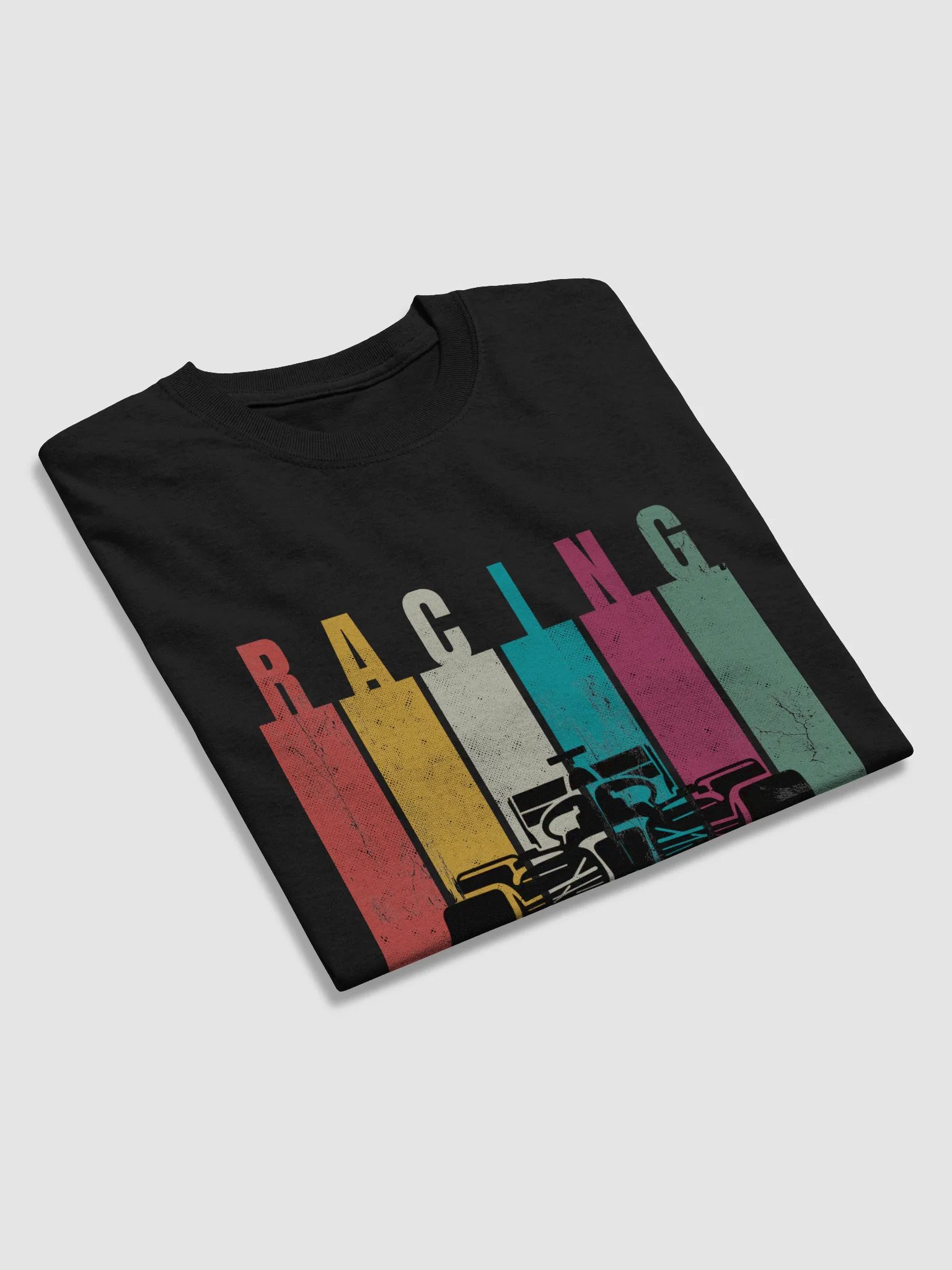 Retro color vintage Racing tee product image (4)