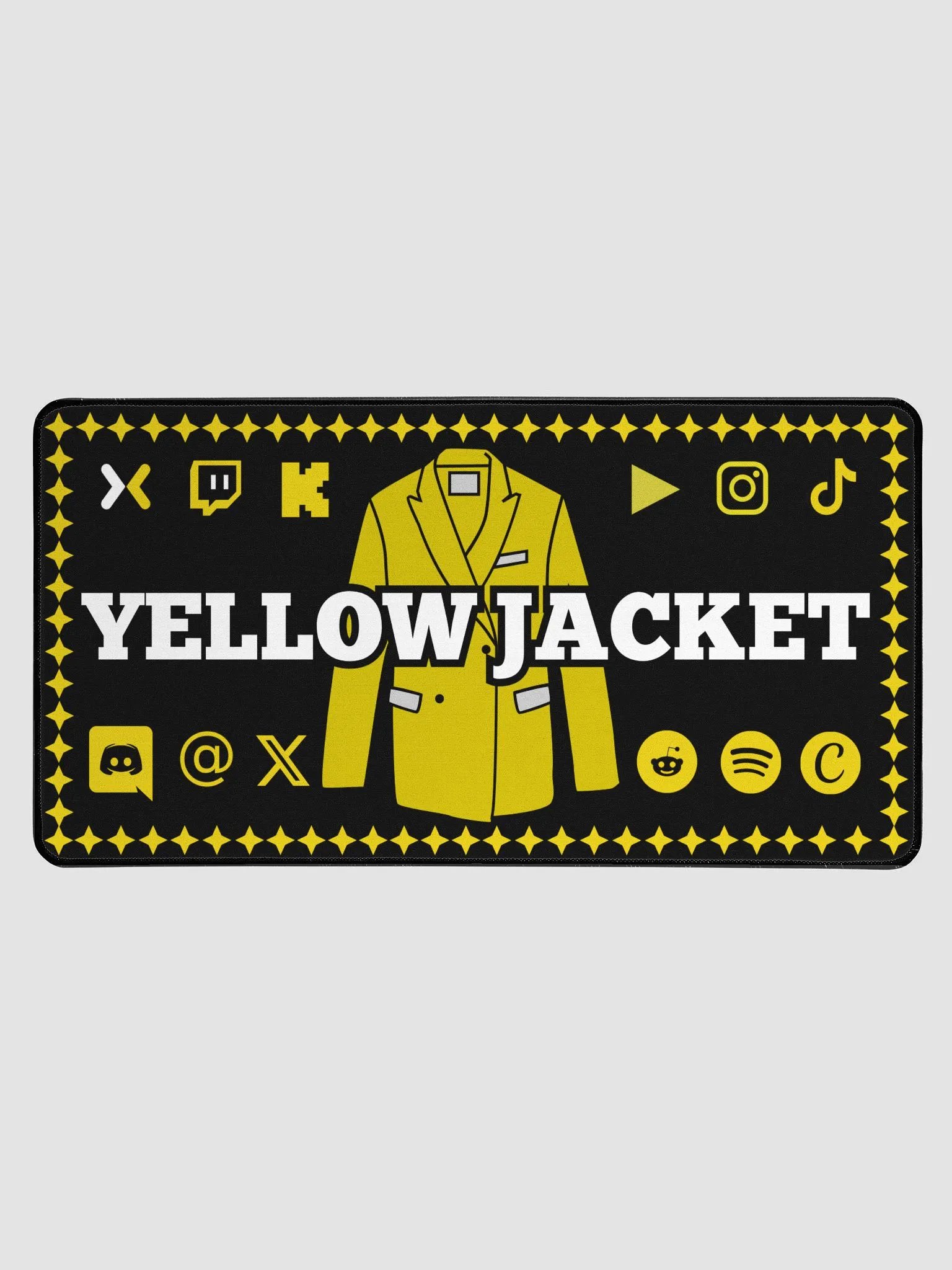 Mouse Pad - YellowJacket (WITH Socials) product image (1)