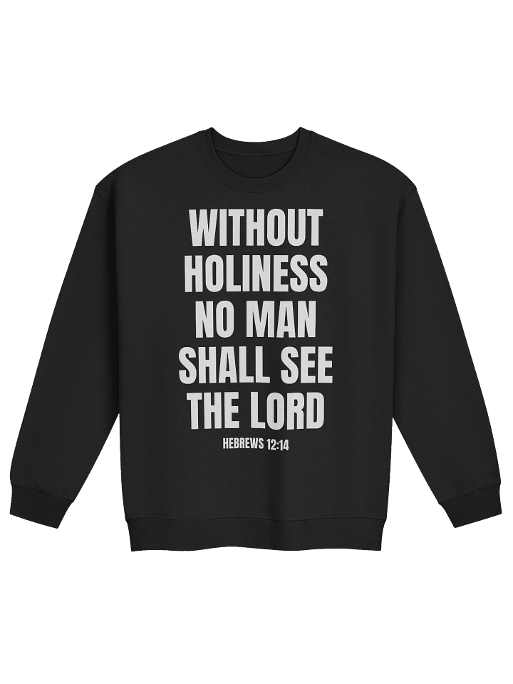 Without Holiness No Man Shall See The Lord Hebrews 12:14 Classic Crewneck Sweatshirt product image (1)