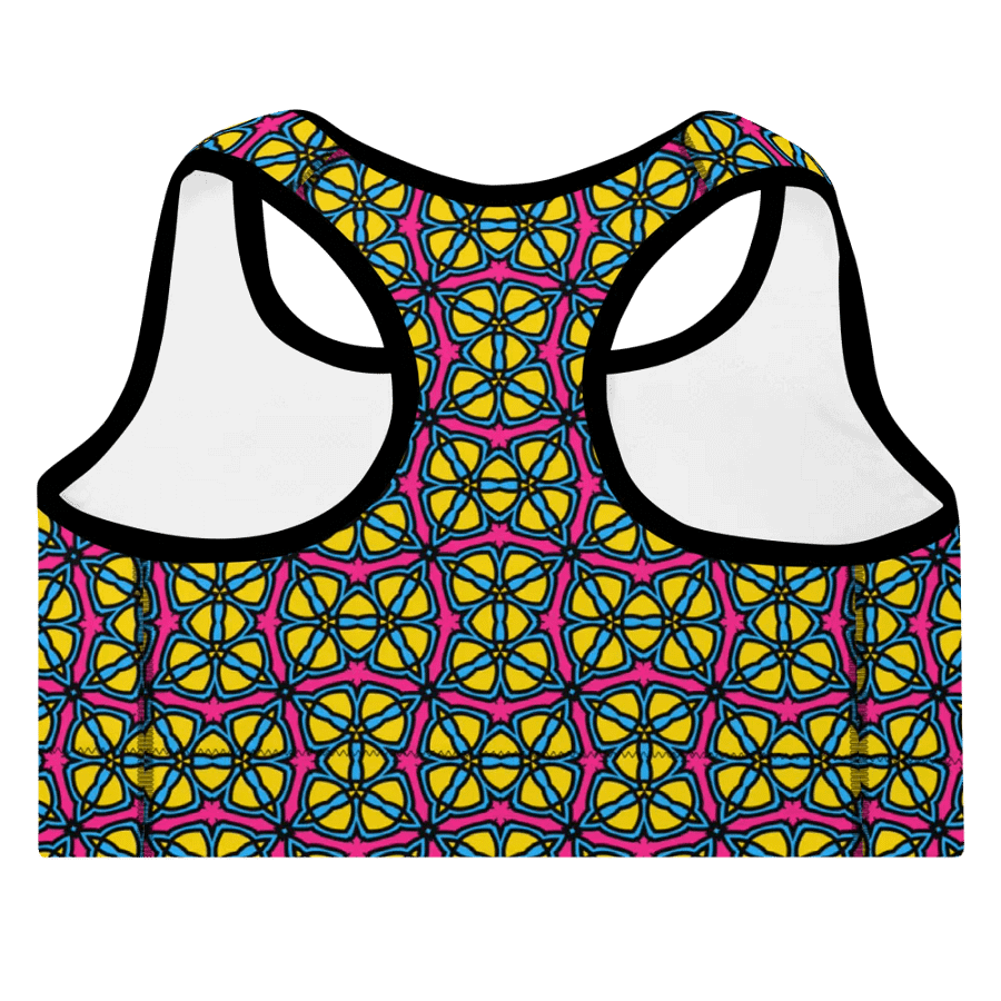 Pan Abstract (3) - Padded Sports Bra product image (4)