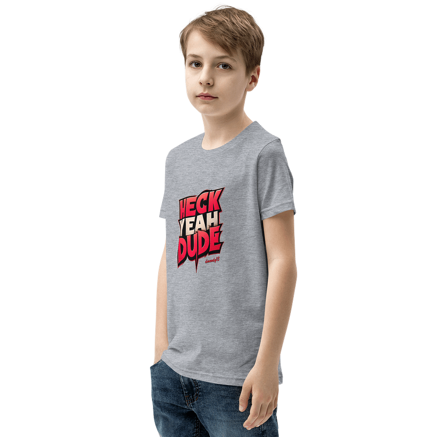 HECK YEAH DUDE Gradient Text Youth T-Shirt product image (52)