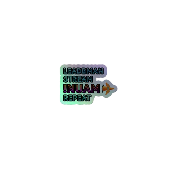 leadbman stream !nuam repeat (Holographic Sticker) product image (1)