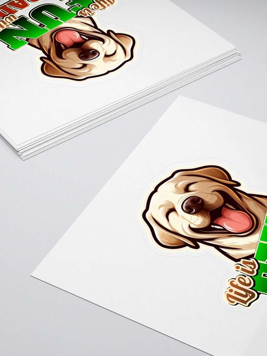 Fun Labrador Kiss Cut Stickers product image (4)