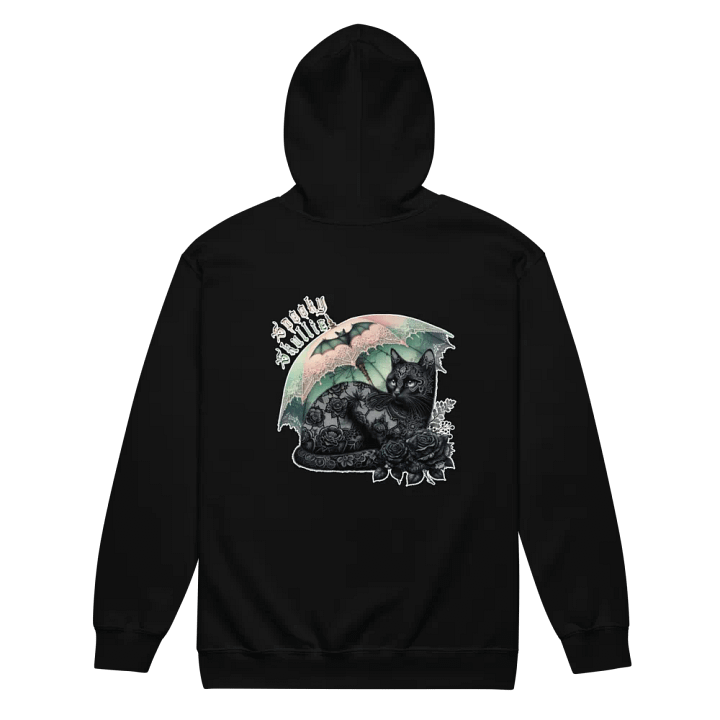 Black Cat Zipper Hoodie product image (2)