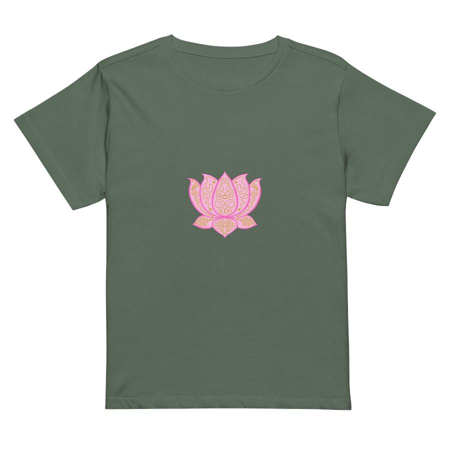Lotus Bloom Gold Pattern Women's Tee product image (2)