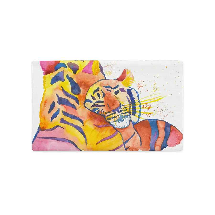 Cuddling Tigers Pillow Case product image (2)
