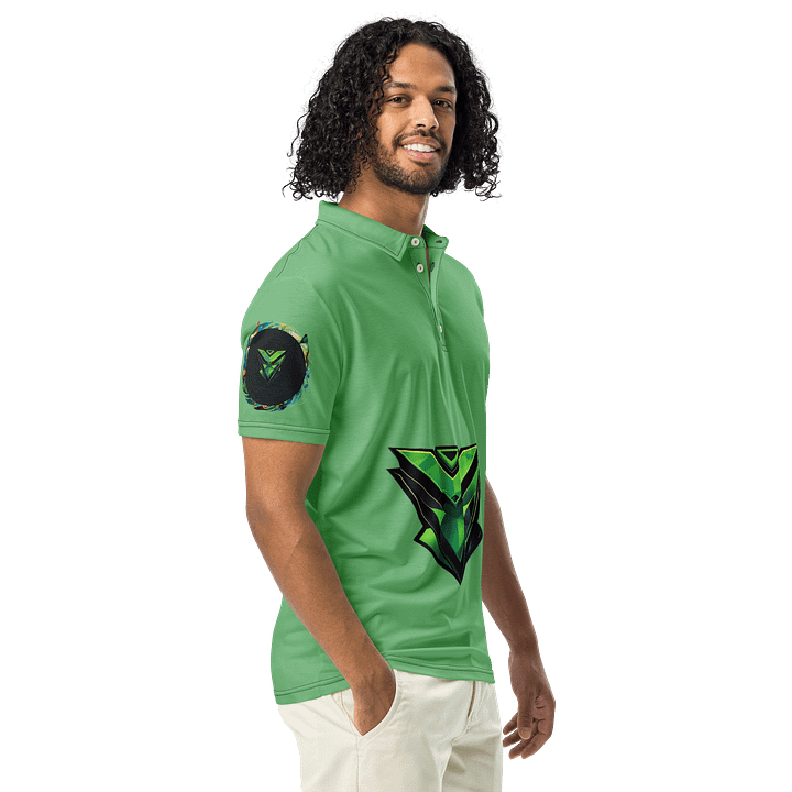 Vincent Men's All-Over Print Slim Fit Polo Shirt product image (1)