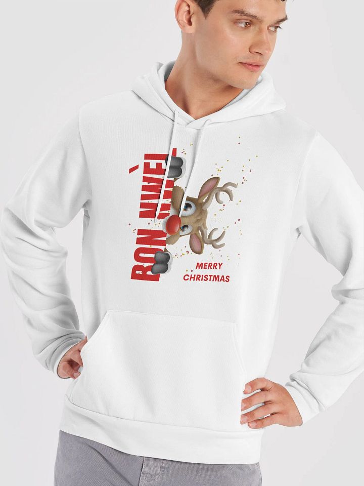Bon Nwèl Cozy Reindeer Peek-a-Boo Hoodie product image (38)