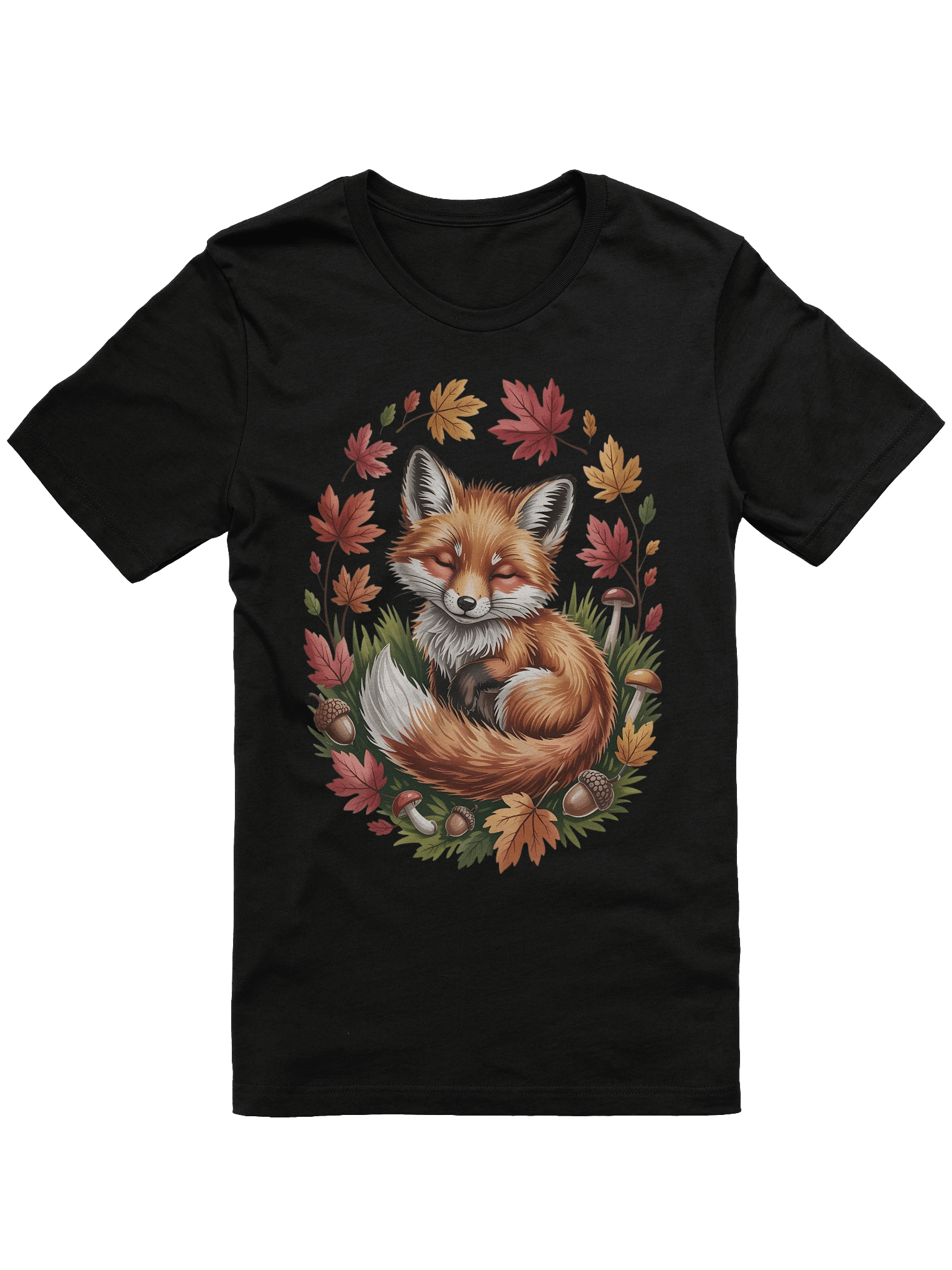 Sleeping Fall Red Fox Supersoft T-Shirt product image (4)