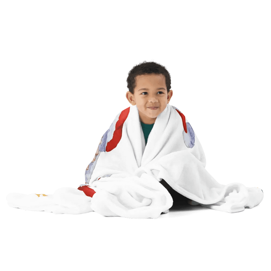 Cheerful Santa Throw Blanket product image (3)