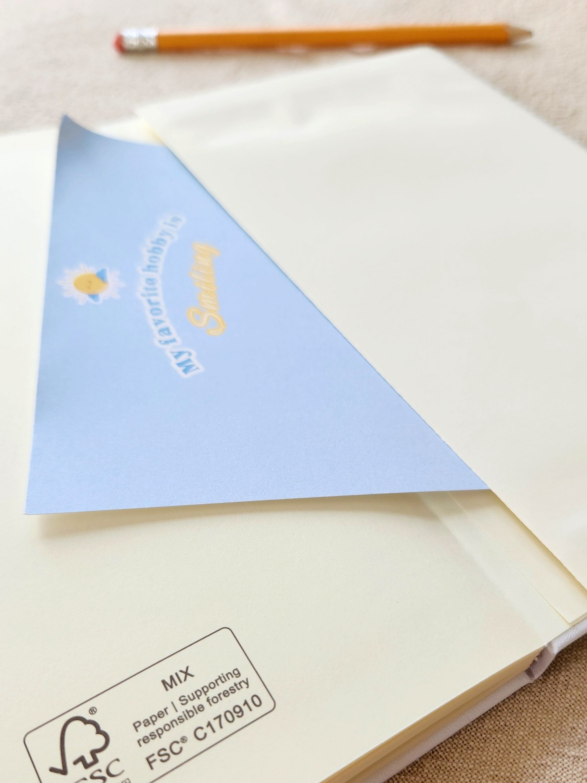 My Favorite Hobby is Smiling Hardcover Journal product image (4)