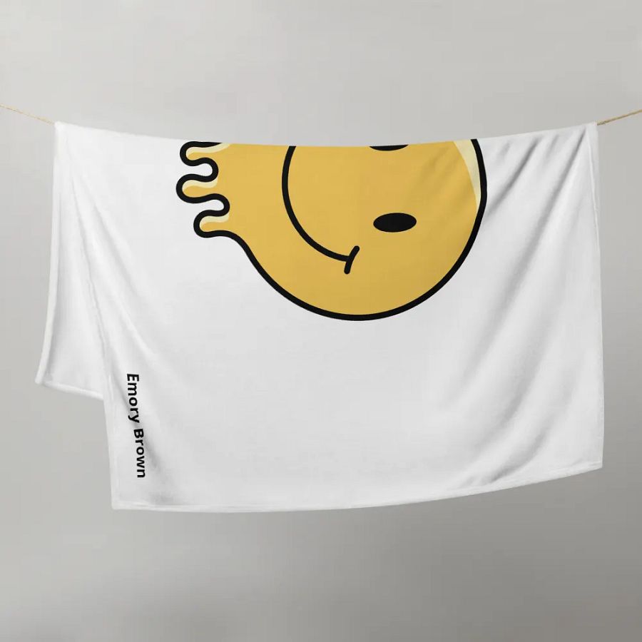 Smile face blanket product image (21)