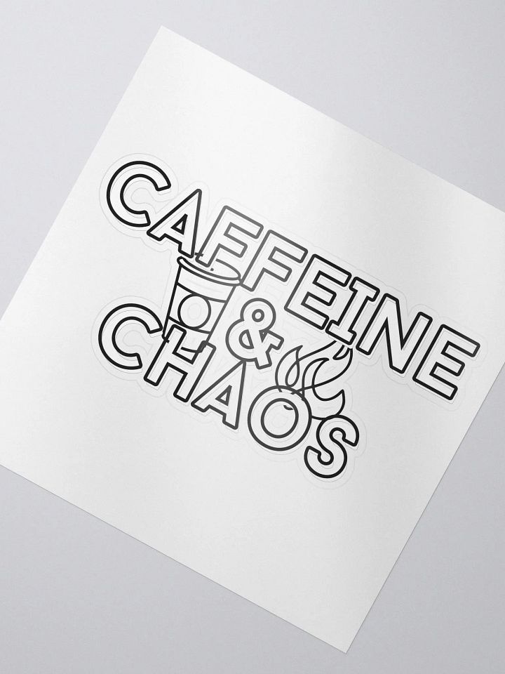 Caffeine & Chaos Kiss-Cut Sticker product image (2)