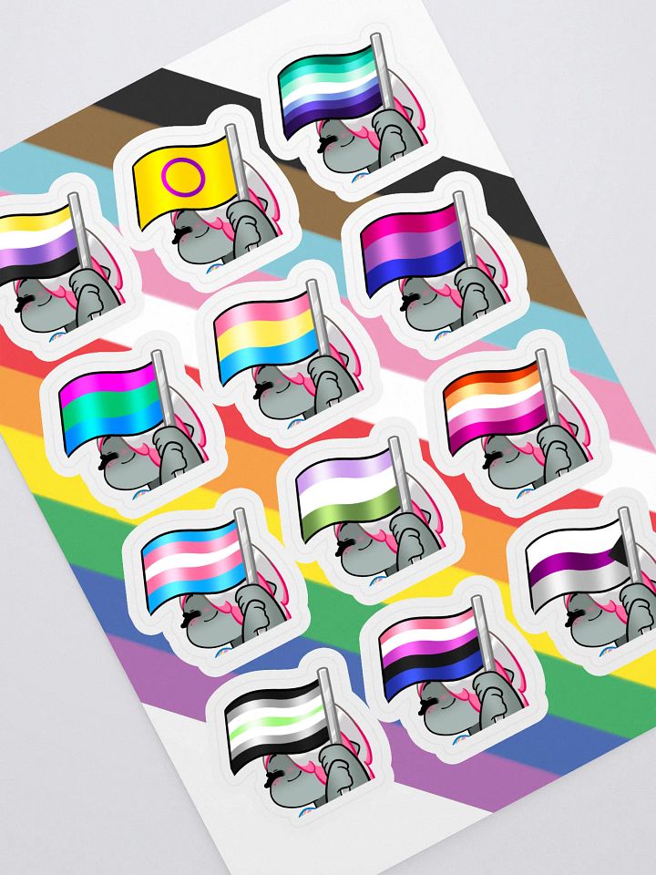 Pride Shark Sticker Sheet product image (1)