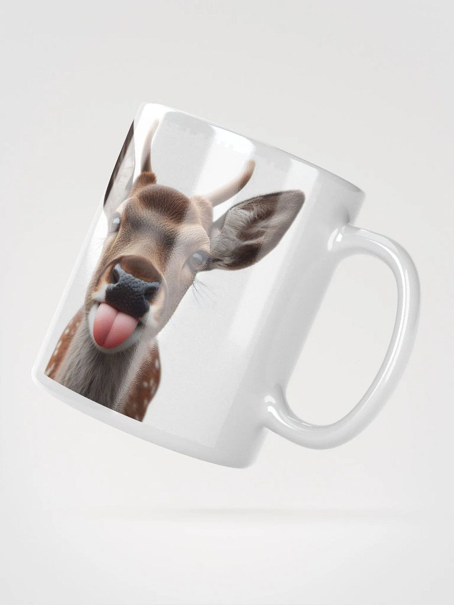 Rude Deer #Humorous Glossy Mug - White product image (2)