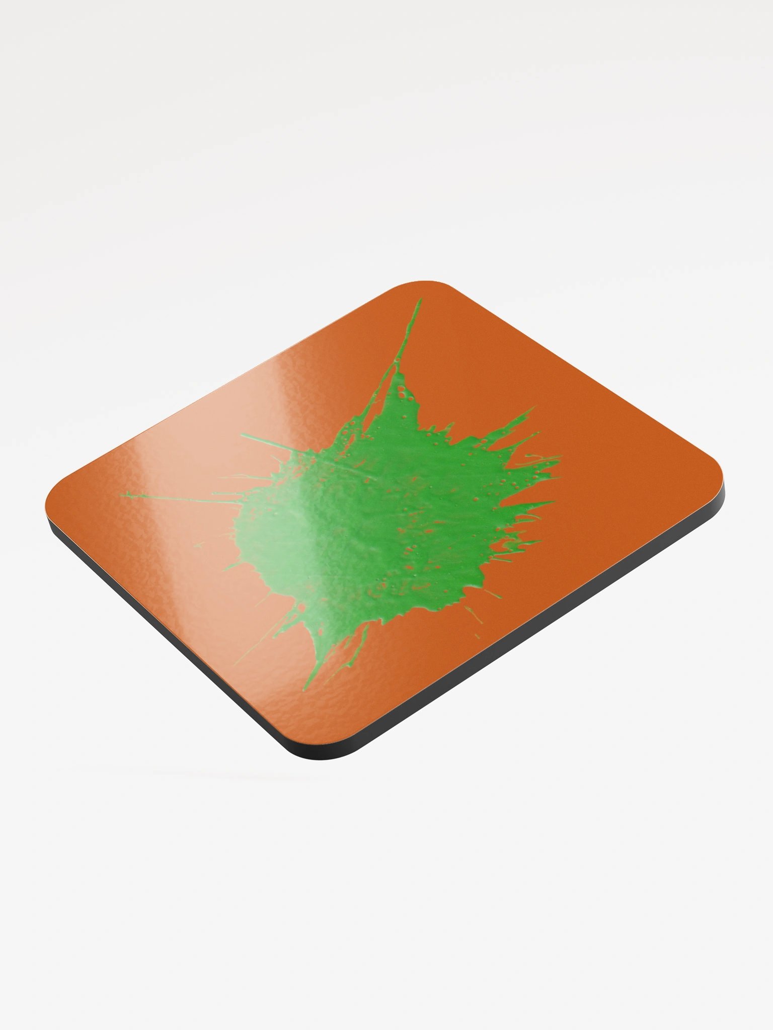 Nostalgic Green Splatter Cork Coaster product image (3)
