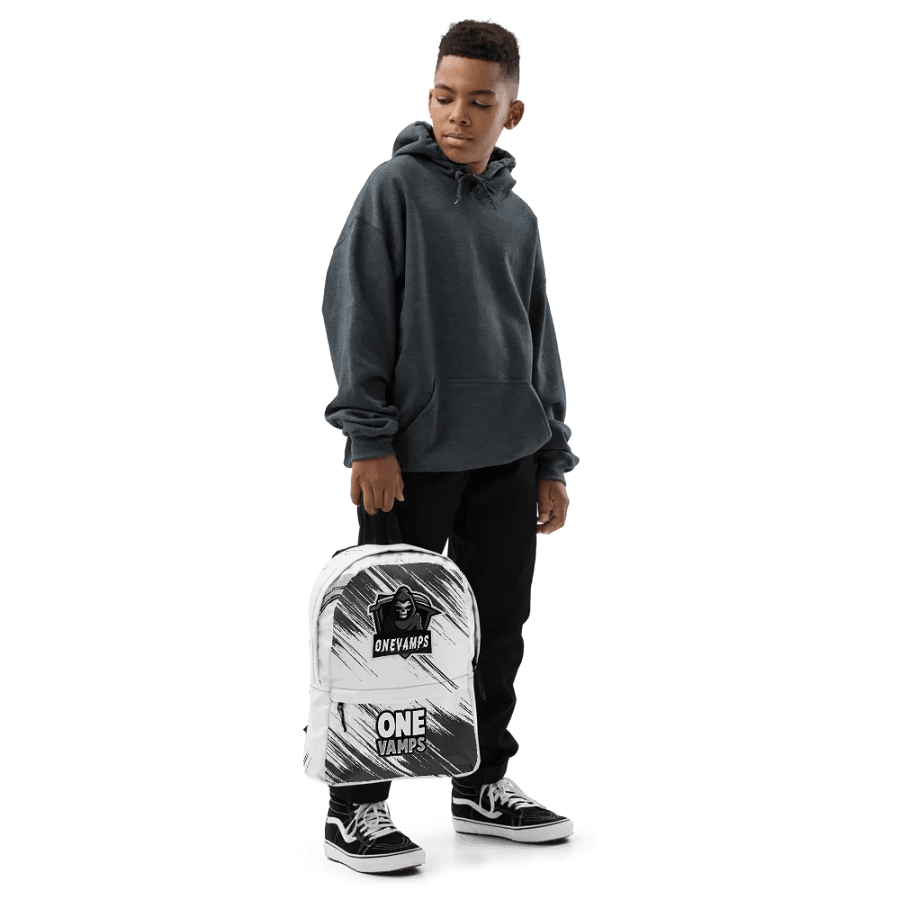 OneVamps Backpack black white product image (6)