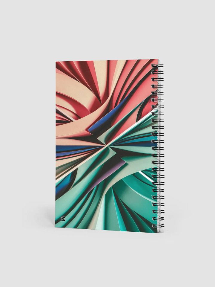 Vibrant Abstract Design Wire-Bound Dotted Page Notebook by TDS Music product image (2)