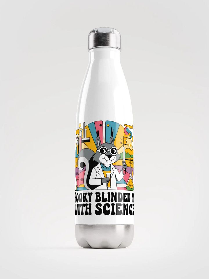 Mad Scientist Squirrel Stainless Steel Water Bottle product image (1)