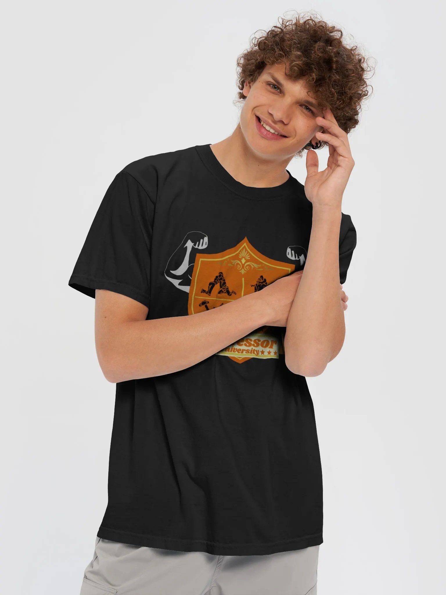 Brofessor University Wrestling Emblem T-Shirt product image (40)
