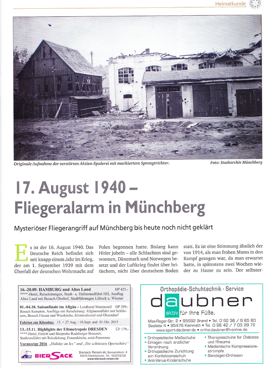 Der Fliegerangriff auf Münchberg product image (1)
