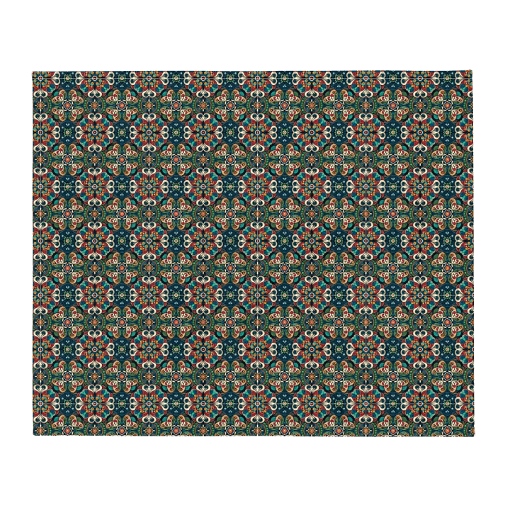 Rainbow Peacock Pattern Quilt Style Throw Blanket product image (1)