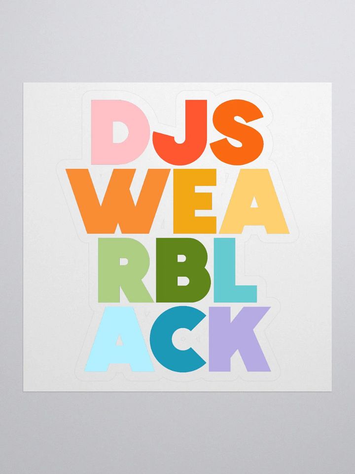 DJS Wear BLACK (col) sticker product image (1)