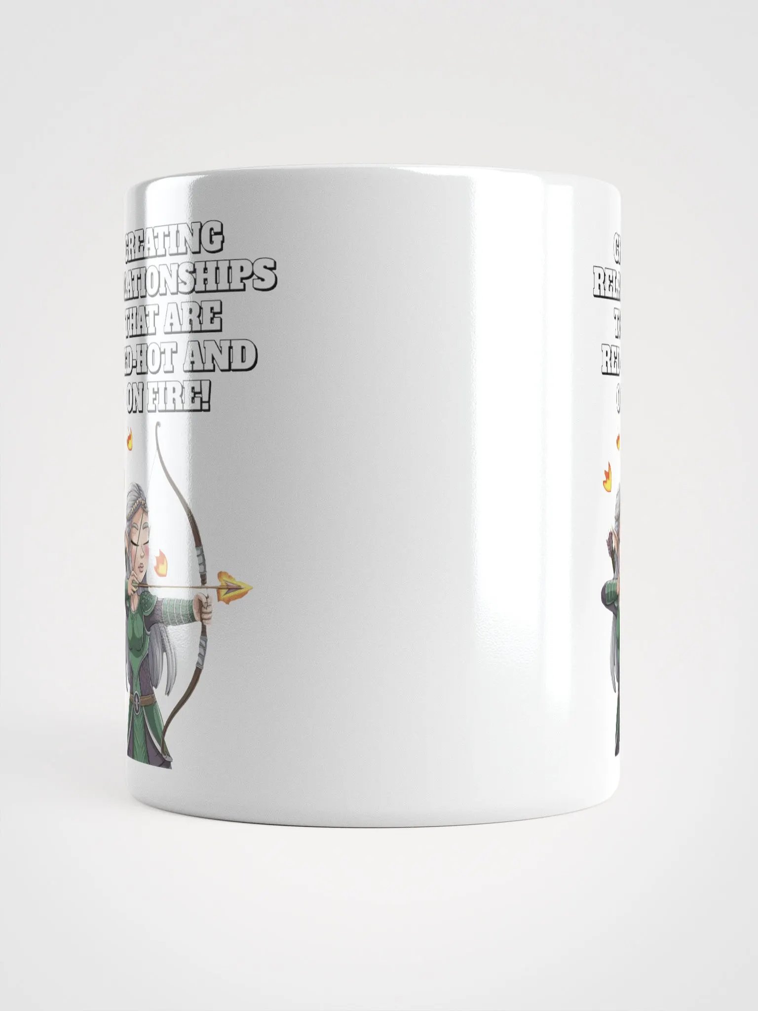 Creating Relationships That Are Red-Hot And On Fire! Valentine's Day White Mug product image (5)