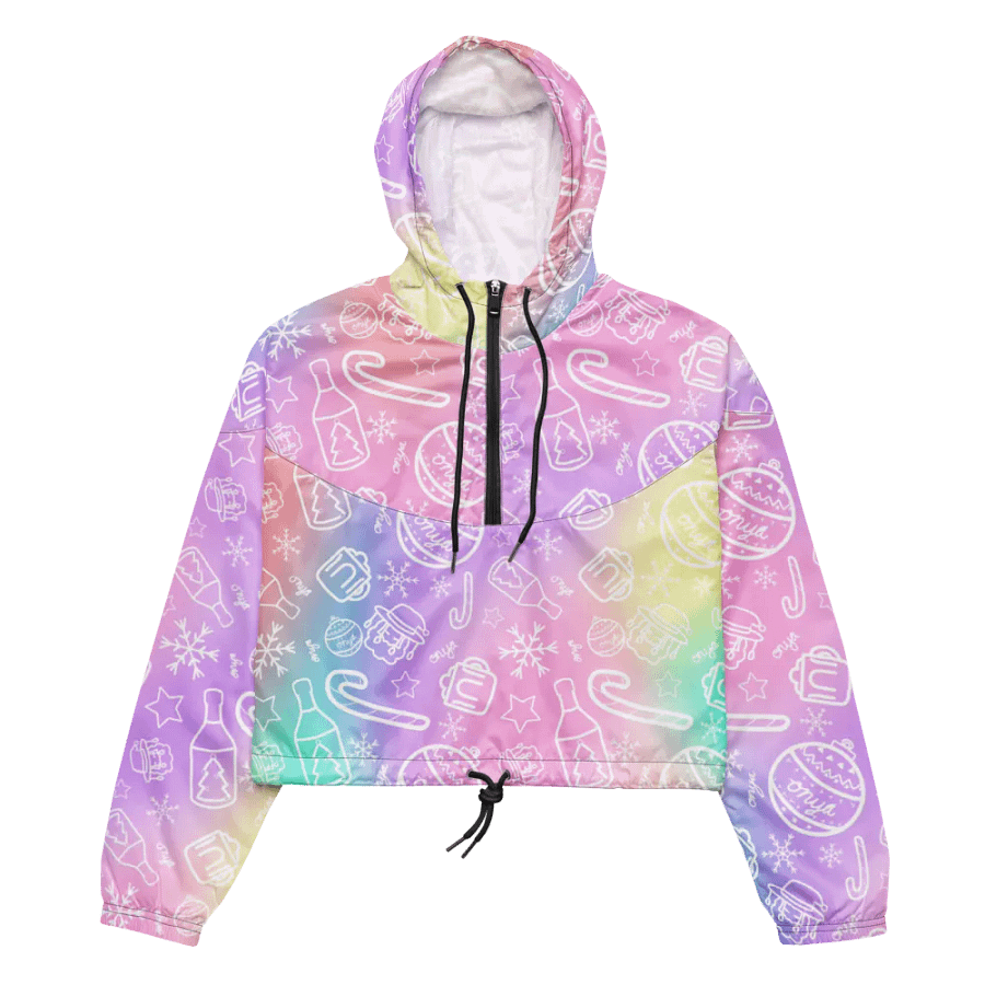 Limited Edition Christmas Tie Die Crop Windbreaker product image (14)