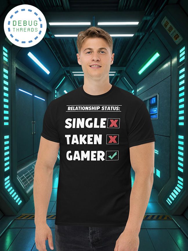 "Relationship Status" Funny Gamer T-Shirt product image (1)