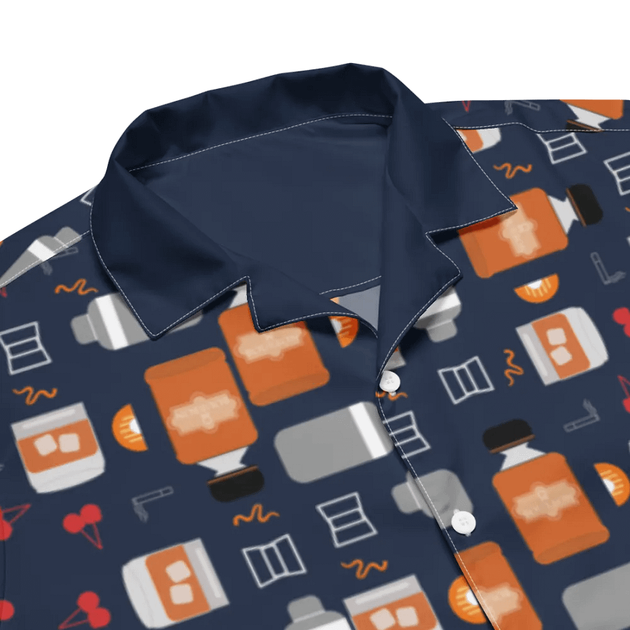 Bourbon Vibes Patterned Hawaiian Shirt product image (5)