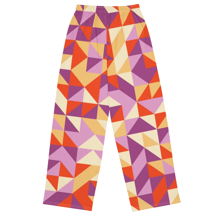 BUIII Dynamic Geometry: Autumn Breeze Wide-Leg Pants product image (10)