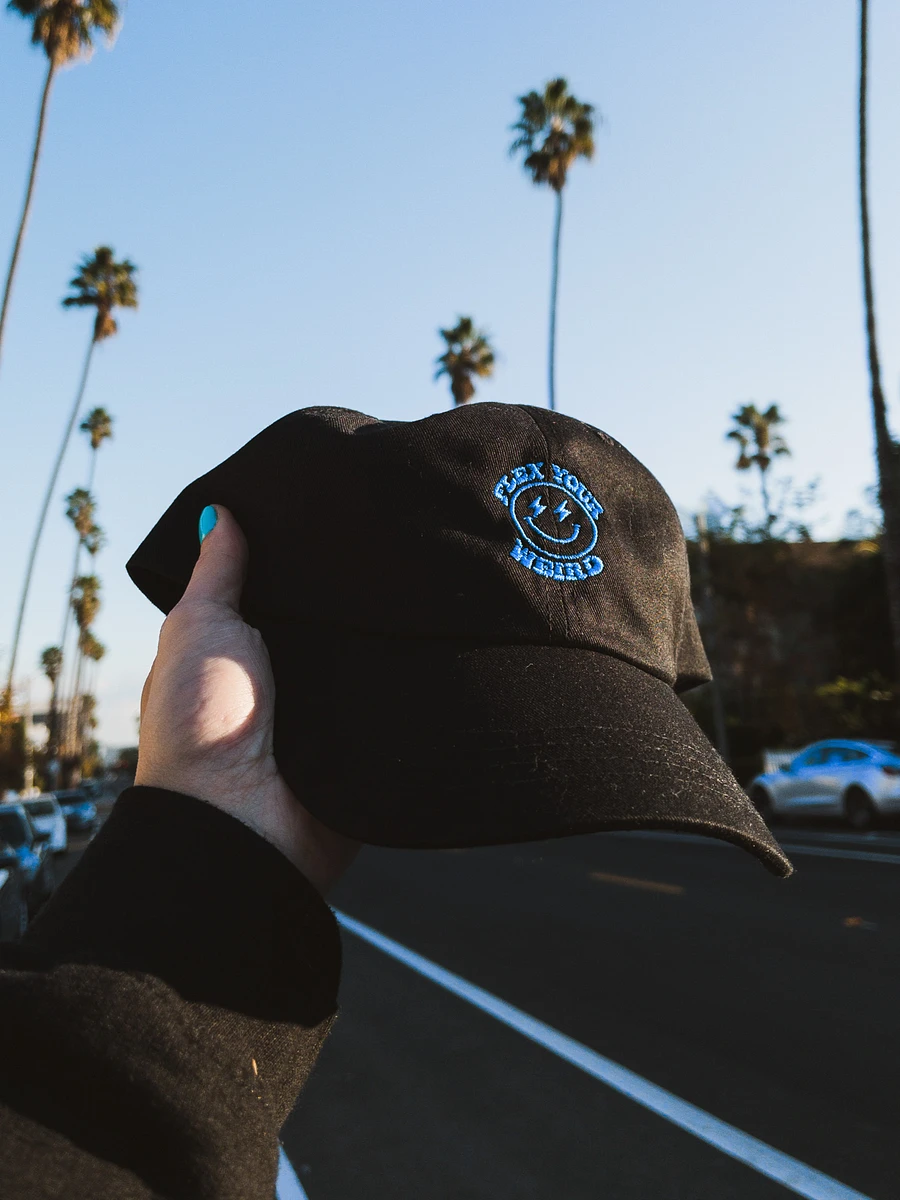 'Flex Your Weird' Dad Hat - Black product image (1)