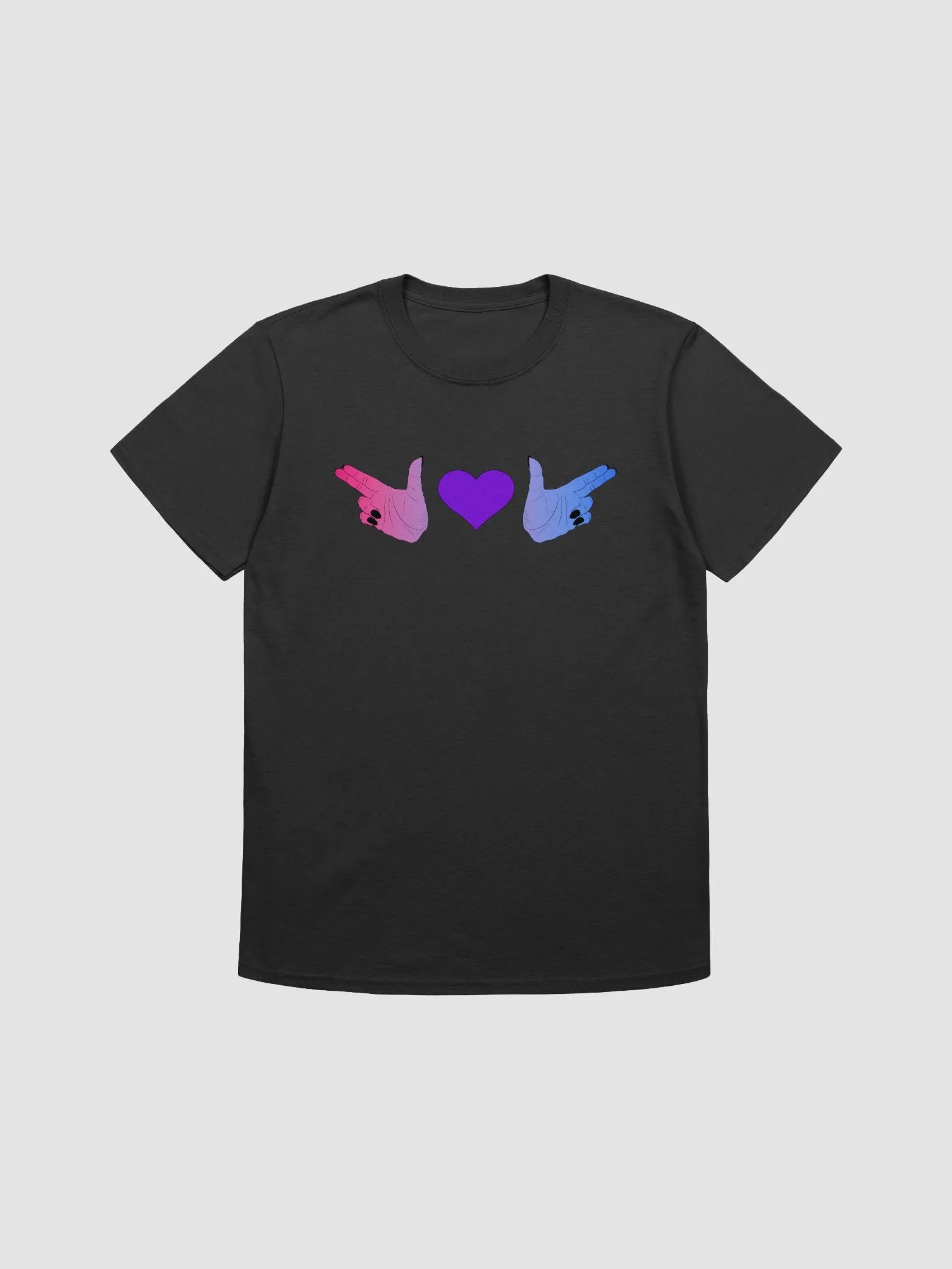 Finger Guns (bi flag) T Shirt product image (1)