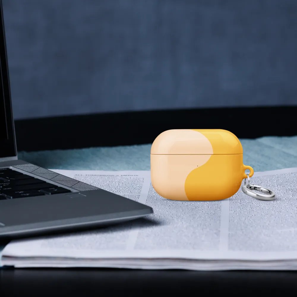 Orange Honey Cream Minimal Wave AirPods Case product image (52)