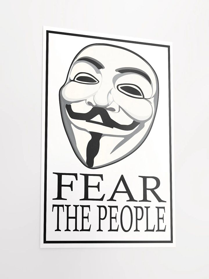 Fear The People - Black - Enhanced Matte Paper Poster product image (1)