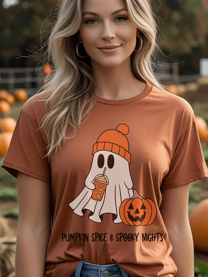 Adorable Ghost Pumpkin Tee product image (2)