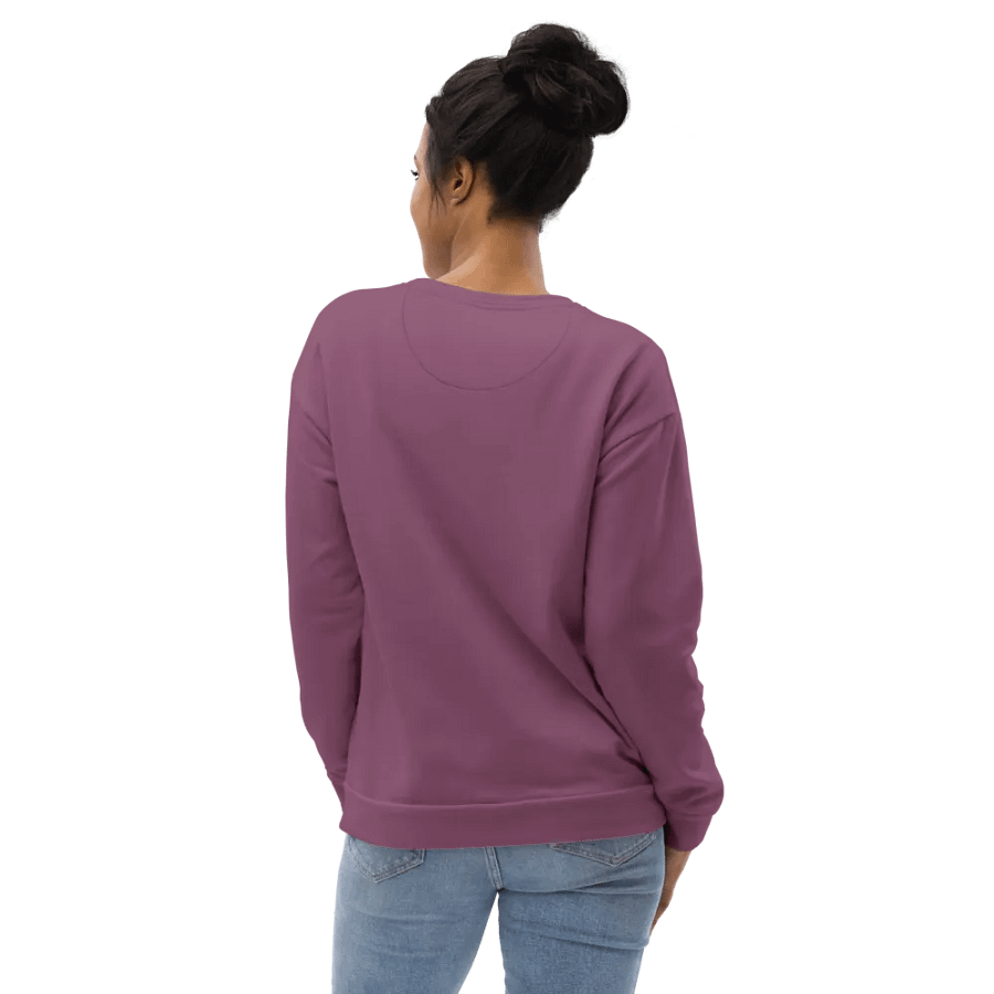 Plain Dark Lilac Purple Soft Summer Unisex Recycled Polyester Heavyweight Premium Sweatshirt by Treasure Pie product image (11)