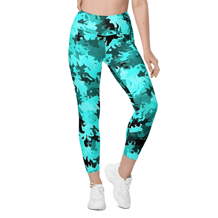 Teal Leggings with Pockets product image (1)