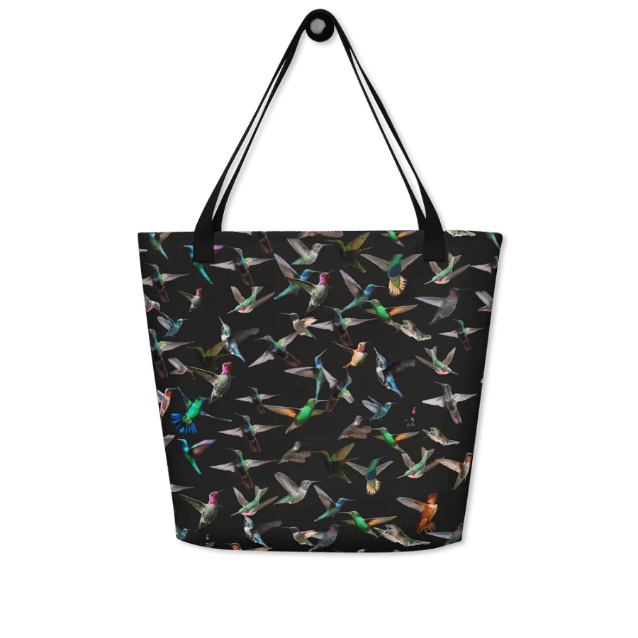 colorful hummingbirds tote for birders friends moms product image (4)