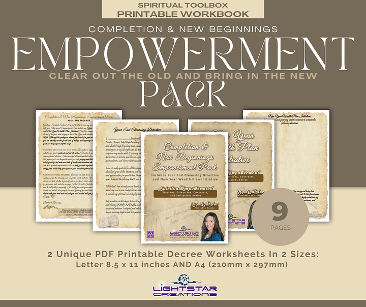 Completion & New Beginnings Empowerment Pack Workbook product image (1)