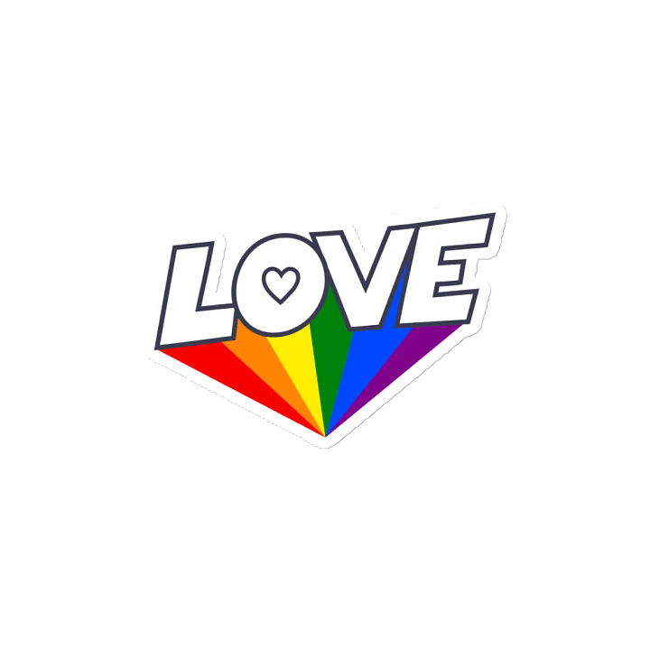 Love Rainbow Die-Cut Magnets product image (2)
